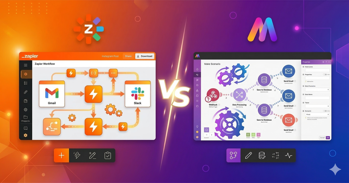 Zapier vs Make (Integromat): Which Automation Tool Is Better in 2026?